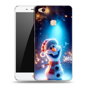 Пластиковый чехол на ZTE Nubia N1 с принтом Новый год
