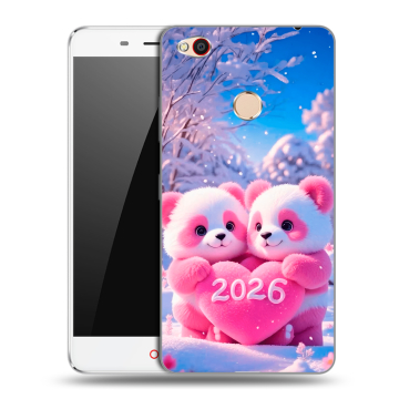 Пластиковый чехол на ZTE Nubia N1 с принтом Новый год