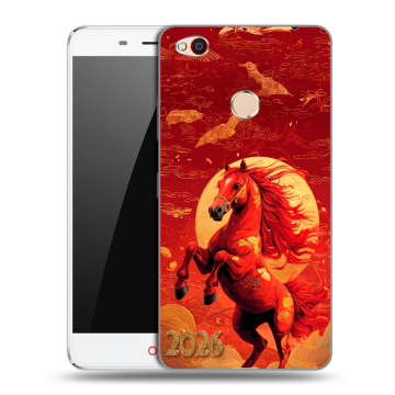 Пластиковый чехол на ZTE Nubia N1 с принтом Новый год