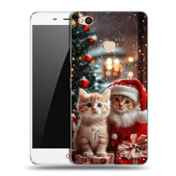 Пластиковый чехол на ZTE Nubia N1 с принтом Новый год