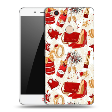Пластиковый чехол на ZTE Nubia N1 с принтом Новый год