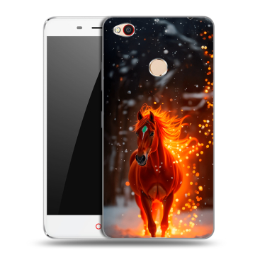 Пластиковый чехол на ZTE Nubia N1 с принтом Новый год