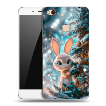 Пластиковый чехол на ZTE Nubia N1 с принтом Новый год