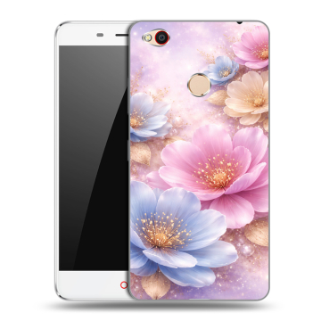 Пластиковый чехол на ZTE Nubia N1 с принтом женский