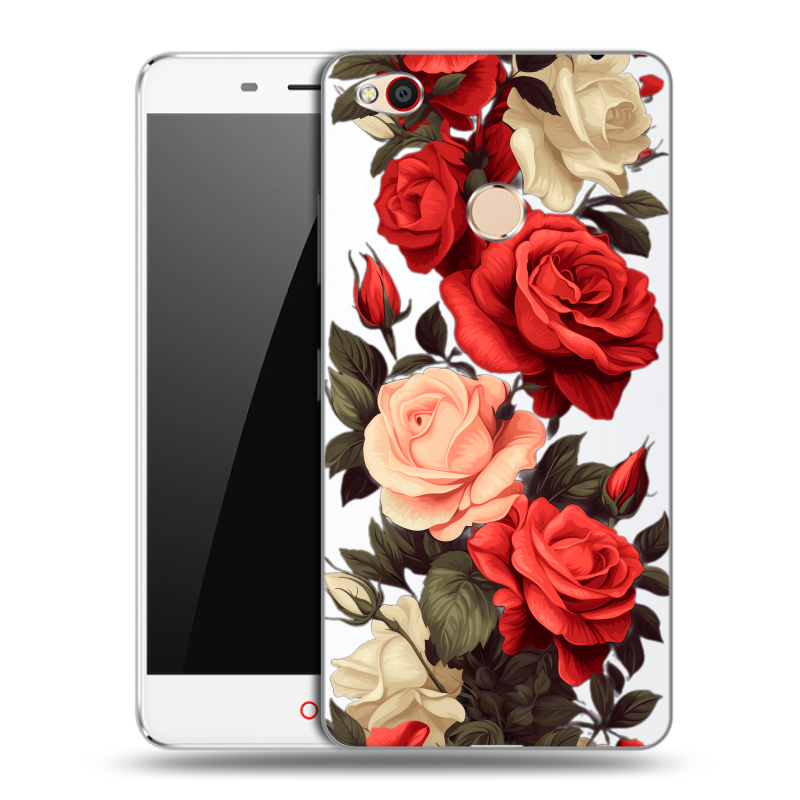 Пластиковый чехол на ZTE Nubia N1 с принтом Розы Пластиковый чехол на ZTE Nubia N1 с принтом Розы