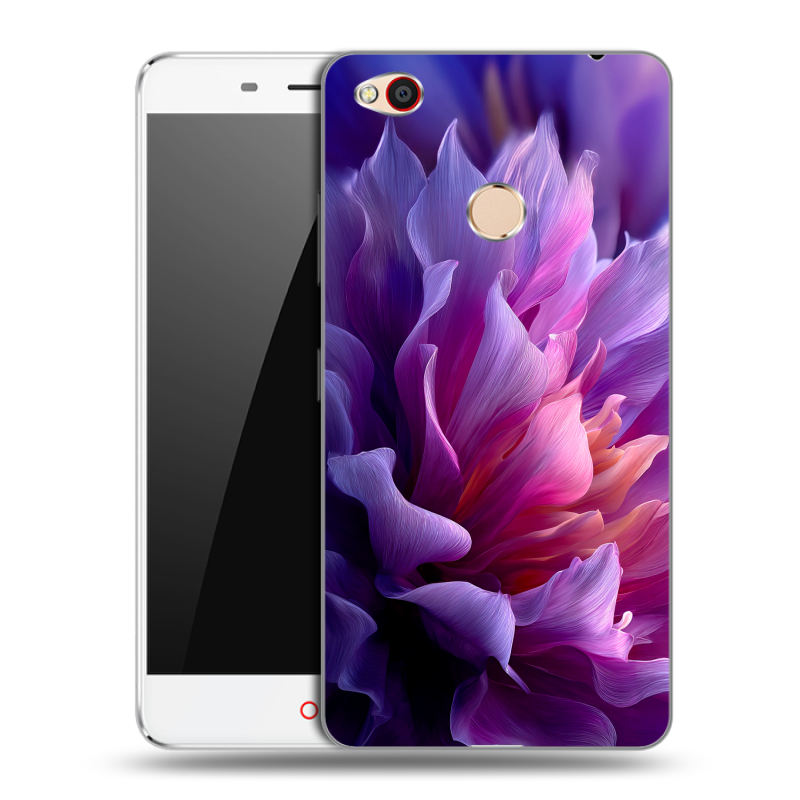 Пластиковый чехол на ZTE Nubia N1 с принтом женский цветы Пластиковый чехол на ZTE Nubia N1 с принтом женский цветы