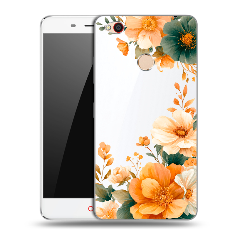 Пластиковый чехол на ZTE Nubia N1 с принтом Цветы принт Пластиковый чехол на ZTE Nubia N1 с принтом Цветы принт
