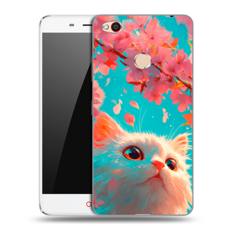 Пластиковый чехол на ZTE Nubia N1 с принтом Красивый кот Пластиковый чехол на ZTE Nubia N1 с принтом Красивый кот