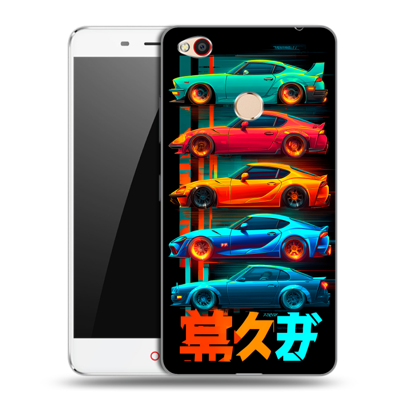 Пластиковый чехол на ZTE Nubia N1 с принтом машины тачки Пластиковый чехол на ZTE Nubia N1 с принтом машины тачки
