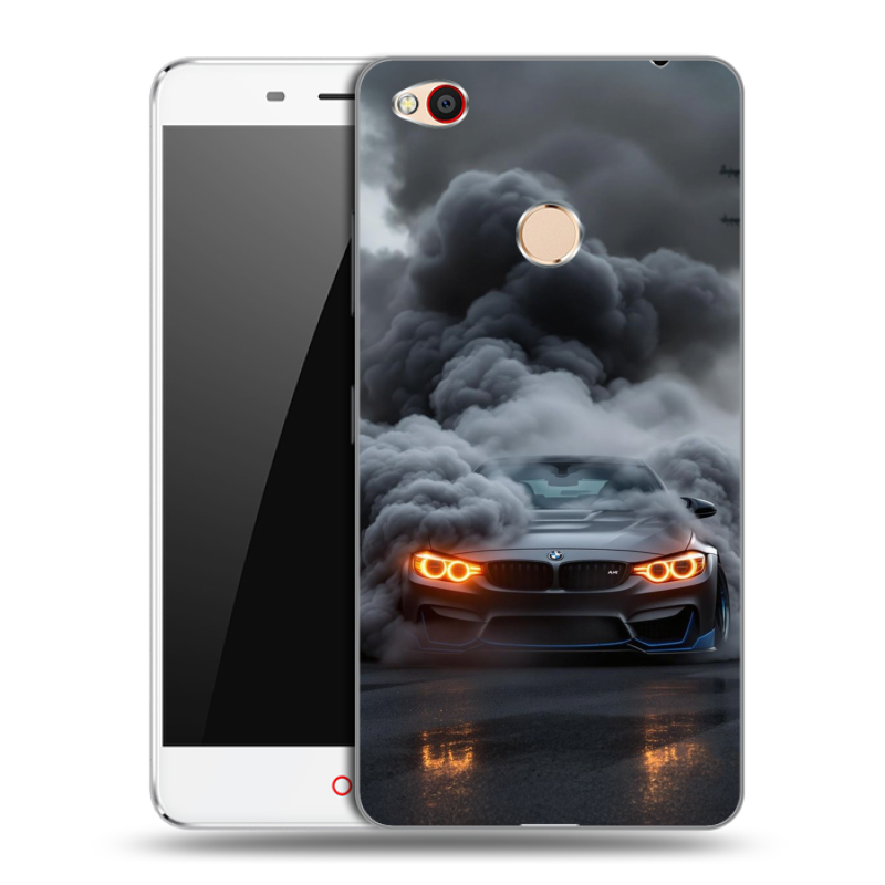 Пластиковый чехол на ZTE Nubia N1 с принтом BMW БМВ Пластиковый чехол на ZTE Nubia N1 с принтом BMW БМВ