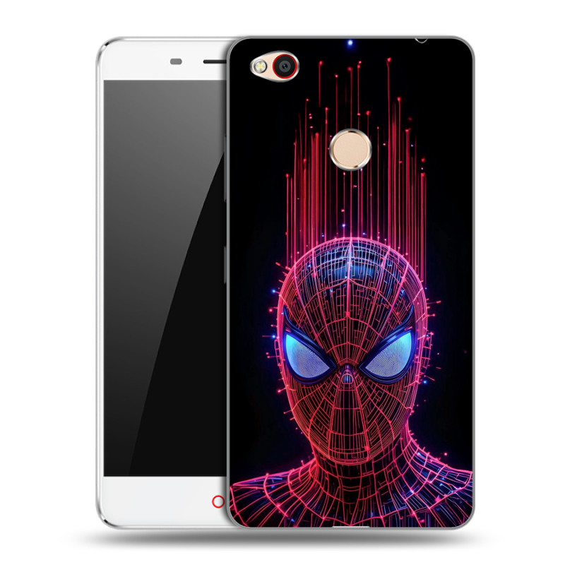 Пластиковый чехол на ZTE Nubia N1 с принтом Spiderman Человек паук Пластиковый чехол на ZTE Nubia N1 с принтом Spiderman Человек паук