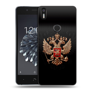 Силиконовый чехол на BQ Aquaris X5 Plus с принтом Герб России