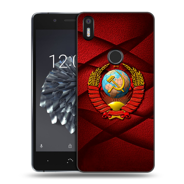 Силиконовый чехол на BQ Aquaris X5 Plus с принтом Герб СССР