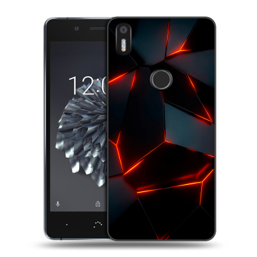 Силиконовый чехол на BQ Aquaris X5 Plus с принтом Яркие абстракции