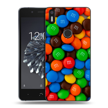 Силиконовый чехол на BQ Aquaris X5 Plus с принтом Конфеты