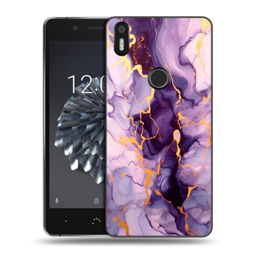Силиконовый чехол на BQ Aquaris X5 Plus с принтом Мрамор