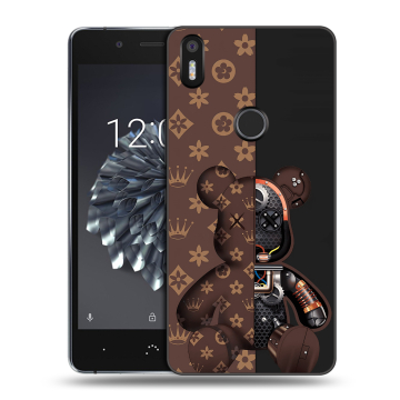 Силиконовый чехол на BQ Aquaris X5 Plus с принтом Луи робот