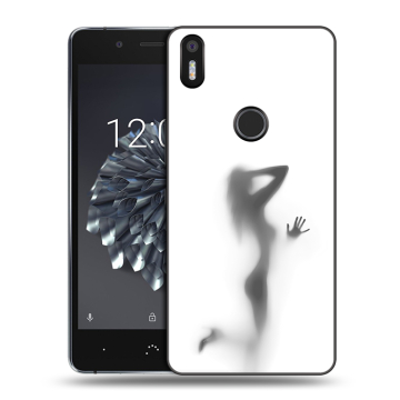 Силиконовый чехол на BQ Aquaris X5 Plus с принтом Силуэт