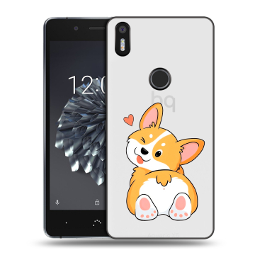 Силиконовый чехол на BQ Aquaris X5 Plus с принтом Корги Силиконовый чехол на BQ Aquaris X5 Plus с принтом Корги
