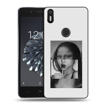Силиконовый чехол на BQ Aquaris X5 Plus с принтом Мона Лиза Силиконовый чехол на BQ Aquaris X5 Plus с принтом Мона Лиза