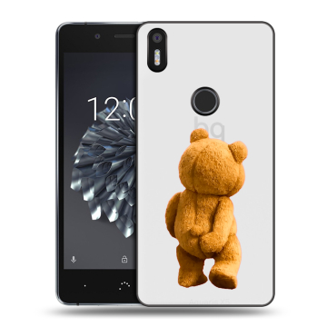 Силиконовый чехол на BQ Aquaris X5 Plus с принтом Медведь