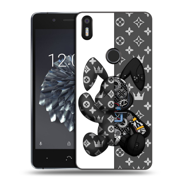 Силиконовый чехол на BQ Aquaris X5 Plus с принтом Луи робот