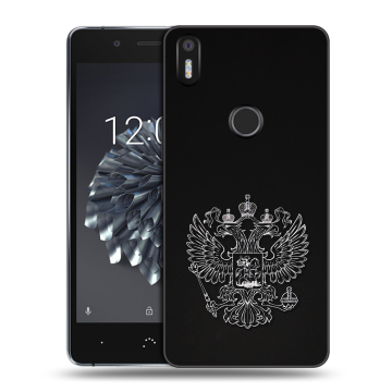 Силиконовый чехол на BQ Aquaris X5 Plus с принтом Герб России