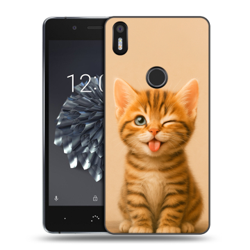 Силиконовый чехол на BQ Aquaris X5 Plus с принтом котенок Силиконовый чехол на BQ Aquaris X5 Plus с принтом котенок