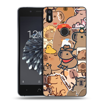 Силиконовый чехол на BQ Aquaris X5 Plus с принтом капибара