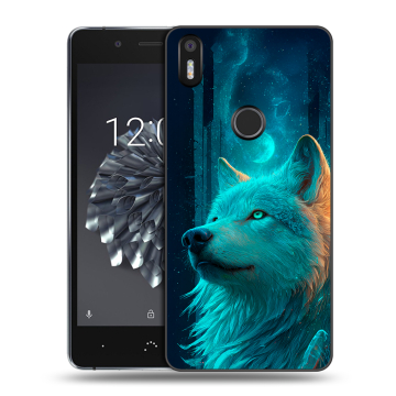 Силиконовый чехол на BQ Aquaris X5 Plus с принтом бабочки саккура