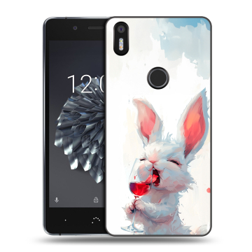 Силиконовый чехол на BQ Aquaris X5 Plus с принтом кролик зайчик Силиконовый чехол на BQ Aquaris X5 Plus с принтом кролик зайчик