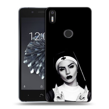 Силиконовый чехол на BQ Aquaris X5 Plus с принтом монашка Силиконовый чехол на BQ Aquaris X5 Plus с принтом монашка