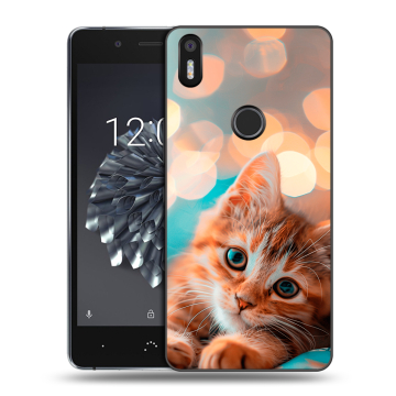 Силиконовый чехол на BQ Aquaris X5 Plus с принтом котик Силиконовый чехол на BQ Aquaris X5 Plus с принтом котик