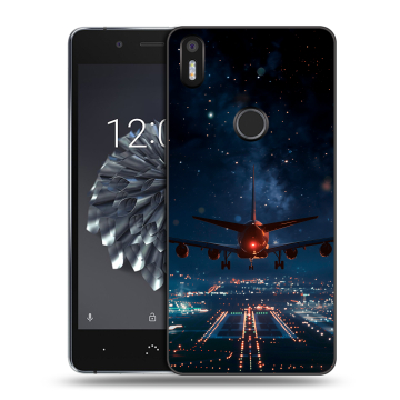 Силиконовый чехол на BQ Aquaris X5 Plus с принтом самолет Силиконовый чехол на BQ Aquaris X5 Plus с принтом самолет