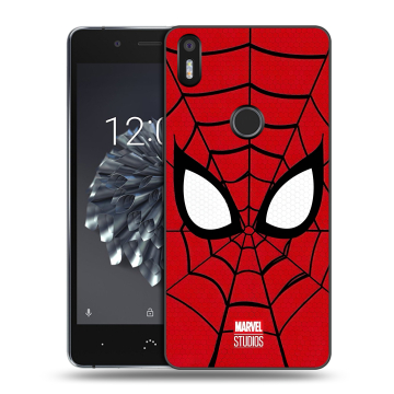 Силиконовый чехол на BQ Aquaris X5 Plus с принтом человек паук spiderman