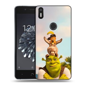 Силиконовый чехол на BQ Aquaris X5 Plus с принтом Шрек Shrek