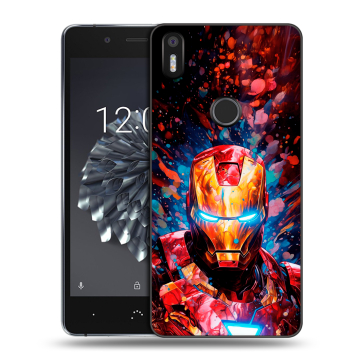 Силиконовый чехол на BQ Aquaris X5 Plus с принтом Железный человек Ironman Силиконовый чехол на BQ Aquaris X5 Plus с принтом Железный человек Ironman