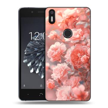 Силиконовый чехол на BQ Aquaris X5 Plus с принтом Розы цветы