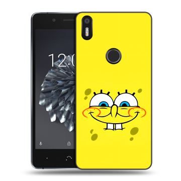 Силиконовый чехол на BQ Aquaris X5 Plus с принтом спанчбоб спанч боб