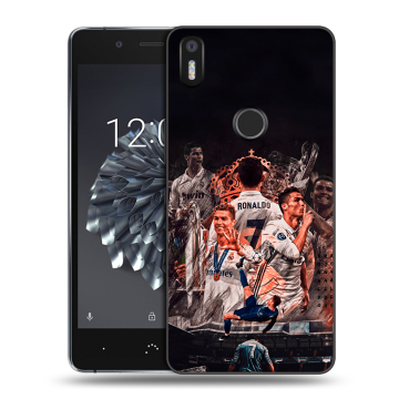 Силиконовый чехол на BQ Aquaris X5 Plus с принтом Реал Роналдо Real Ronaldo