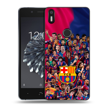 Силиконовый чехол на BQ Aquaris X5 Plus с принтом Барселона Barcelona