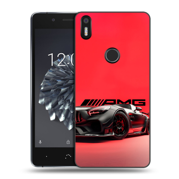 Силиконовый чехол на BQ Aquaris X5 Plus с принтом Мерседес Mercedes AMG