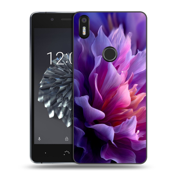 Силиконовый чехол на BQ Aquaris X5 Plus с принтом женский цветы