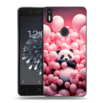 Силиконовый чехол на BQ Aquaris X5 Plus с принтом Панда