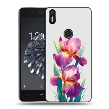Силиконовый чехол на BQ Aquaris X5 Plus с принтом Цветы орхидеи