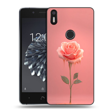Силиконовый чехол на BQ Aquaris X5 Plus с принтом Розовая роза