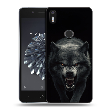 Силиконовый чехол на BQ Aquaris X5 Plus с принтом Волк