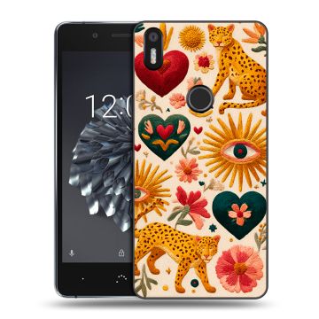 Силиконовый чехол на BQ Aquaris X5 Plus с принтом Модный принт