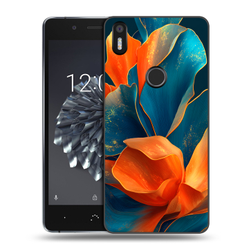 Силиконовый чехол на BQ Aquaris X5 Plus с принтом Цветы