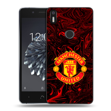 Силиконовый чехол на BQ Aquaris X5 Plus с принтом Manchester United